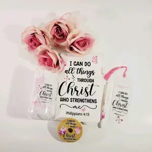 Notebook giftset adorned with Philippians 4:13 " I can do all things through Christ who strengthens"