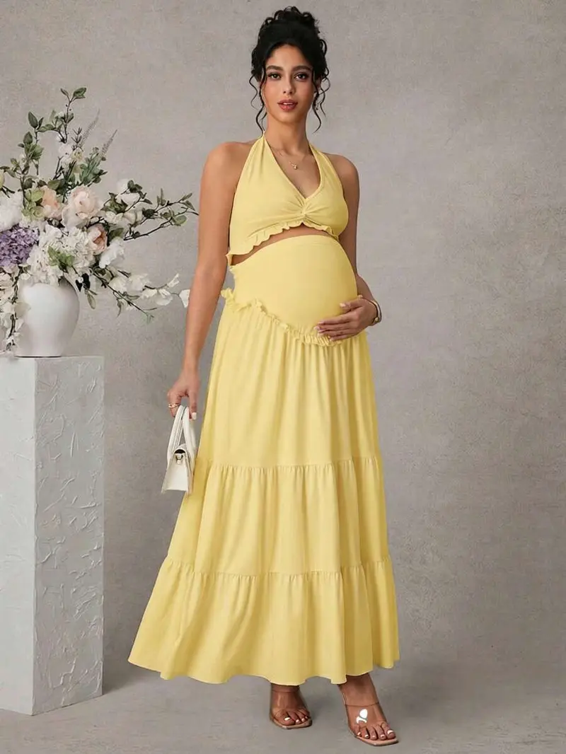 yellow maternity dress - TikTok Shop yellow maternity dress - TikTok Shop