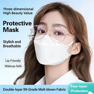 Fish Mouth Type 95 National Standard Protective Mask, Disposable Anti-Fog Germ Protection, 4 Layer Thickened High Aesthetic 3D Design, Breathable