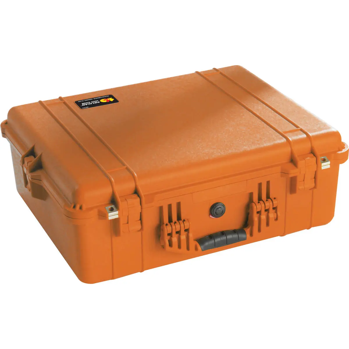 Pelican 1600 Watertight Hard Case without Foam insert - Orange