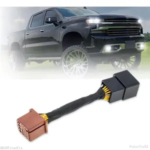 All Lights Mod 6 High Mod for Chevy Silverado 1500 Tahoe Equinox Suburban, GMC Yukon Terrain Sierra 1500, Buick Envision Fog/Low Beams on When High Beams on, Fog Light Always on Plug and Play ModulePulseTrail5AB10TitanFix