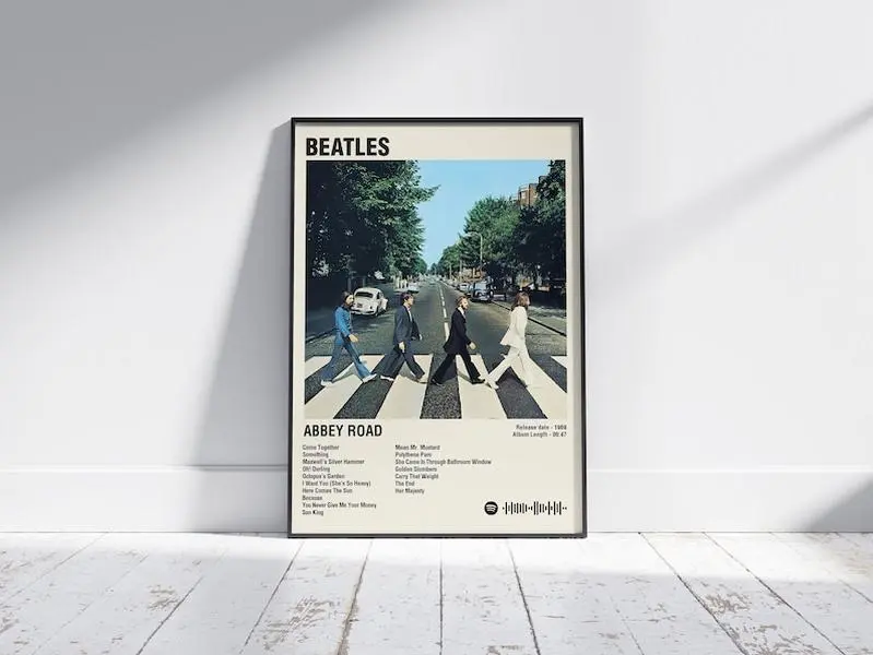 Beatles Poster, Beatles Abbey Road Poster, Abbey Road Poster