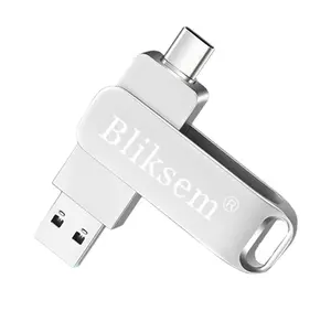 Bliksem TYPE-C Flash Drive OTG 128GB High Speed USB2.0 for Computer Cell Phone 3in1 USB Metal Mini Pen Drive USB 128GB portable  memory pendrive