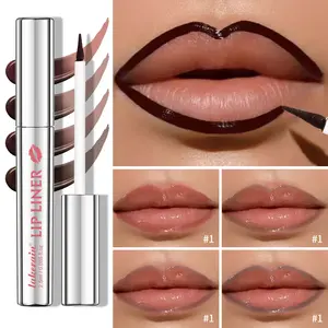 Waterproof Lip Liner Peel Off Tattoo Lipgloss Waterproof Long Lasting Matte Lip Tint Brown Contour Tear-off Lips Stain Cosmetics