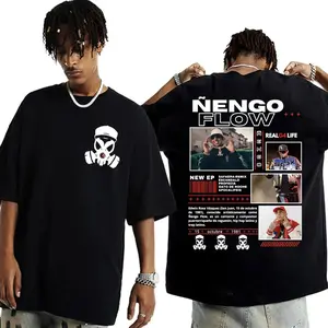 Rapper Nengo Flow Real G4 Life Tour Print T Shirts Mens Women Clothing Harajuku Gothic T-shirt Fashion T Shirt Streetwear  C947 JS6