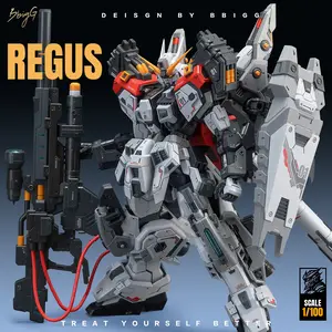 Mg|1/100 Scale Rebuildable Mecha Model Kit, High Precision Sci-Fi Robot Toy with Large Particle Cannon & Composite Shield, Professional Grade DIY Armor Model