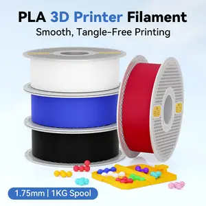 VERTEXFIL PLA Filament for 3D Printers — 1.75mm 1kg (2.2lb) Spool, Black & White PLA, Tangle-Free, High Precision ±0.02mm, Strong, Smooth, Eco-Friendly, 13 Vibrant Colors, Compatible with BambuLab, Creality, Anycubic, Prusa & Most FDM Printers