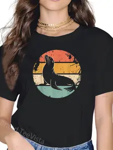 100% Cotton Cute Seal Costume for Men Women Kids Ocean Animal Seal Lover T-Shirt