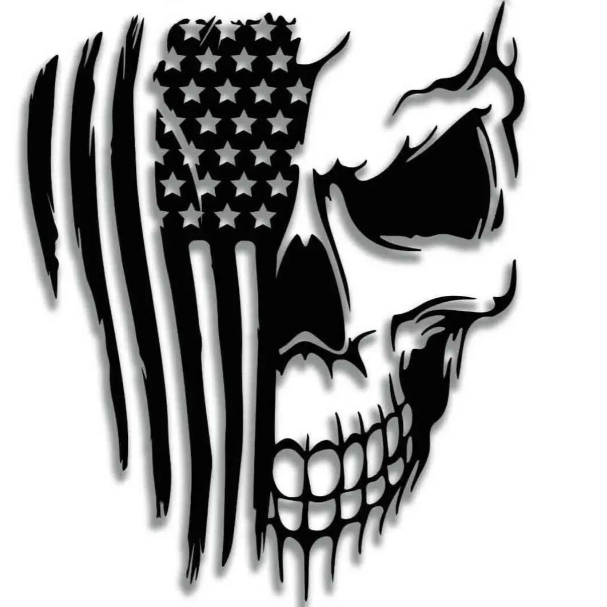 Skull decal car sticker