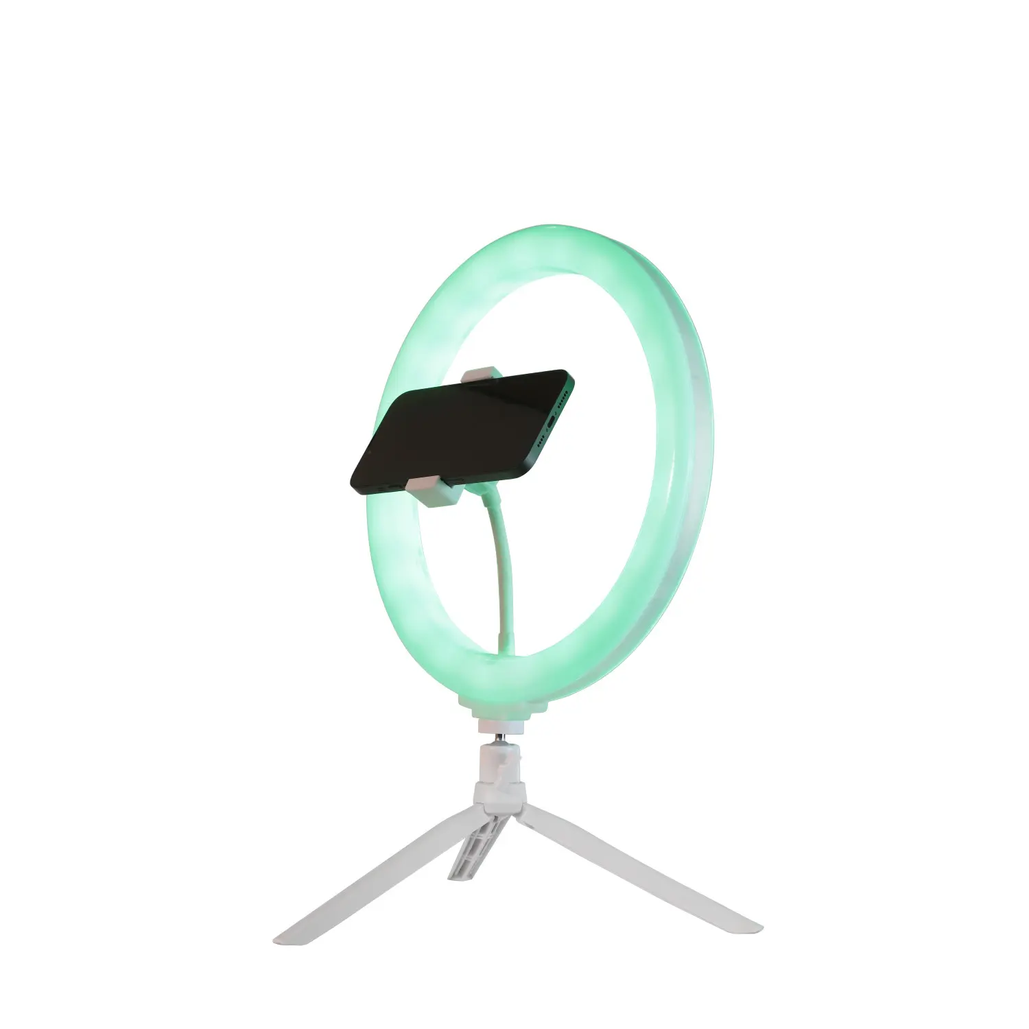 Vivitar 12" Full Color 3D Ring Light - Black, with Tripod, Adjustable Ball Head, for Cellphone/Mobile Selfies, Streaming, Smartphone, Ring Light Lights