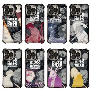 Anime Comic Sakamoto Daily Cool Phone Cases For iPhone 17 16 15 14 13 12 11 Promax Pro Air Plus Black TPU Transparent Shockproof Cover Casing Protection Best Gifts For Valentine Christmas Birthday Halloween