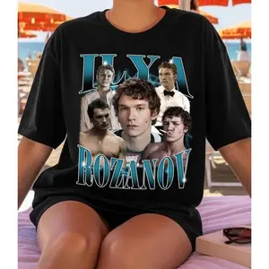 100% cotton Connor Storrie Rozanov Bootleg Vintage T-Shirt, Rozanov Tee, Unisex Heated Hockey Rivalry Tee