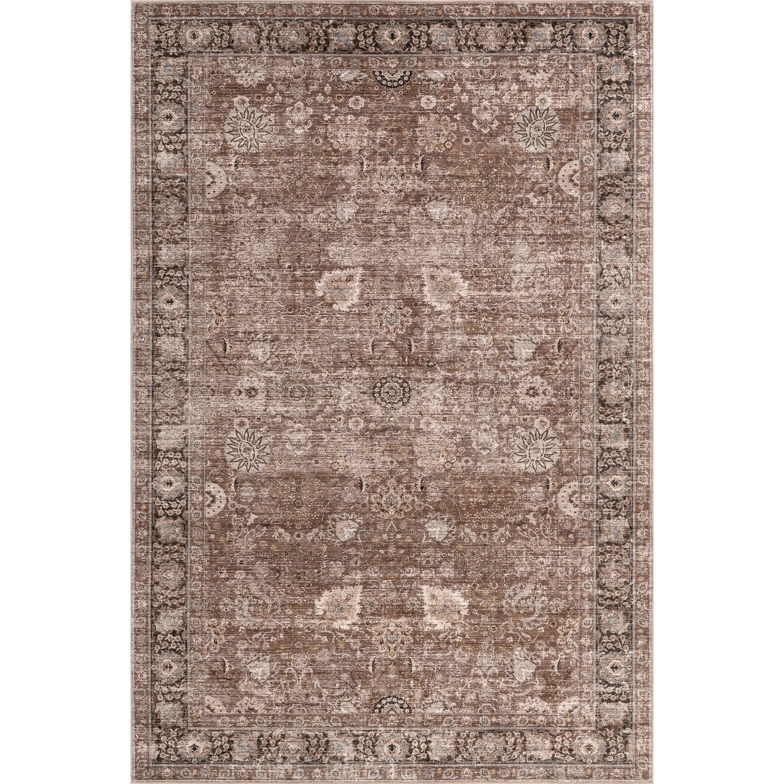 Bayberry Spill Proof Vintage Machine Washable Area Rug