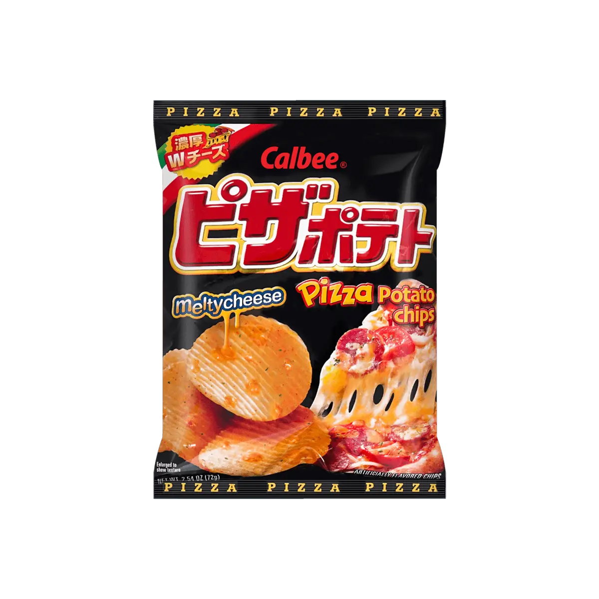 Calbee Japan Thick Cut Potato Chips - Cheese Pizza Flavor 72g | Savory Japanese Snack