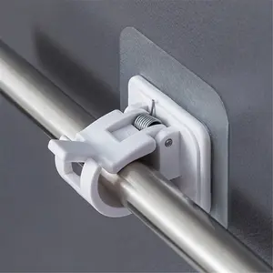 No Drill, Renter Friendly Curtain Rod Brackets Hassle Free for Apartments Dorms More