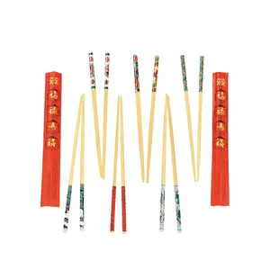 Decorated Wood Chopsticks - 24 Ct.