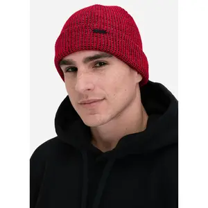 Knitted - Red | Wool Fold Beanie