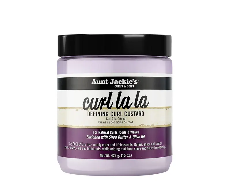 Curl Defining Custard Haircare - Lightweight Curl Activator for Curly Hair, Hydrating Moisture Gel with Shea Butter & Olive Oil, Frizz Free Styling, Unisex, 15 oz