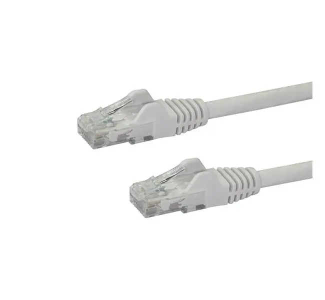 Startech N6PATCH5WH Cat6 Ethernet Patch Cable - 5 ft, White, PVC Jacket, Snagless Clips, Enhanced Signal Clarity