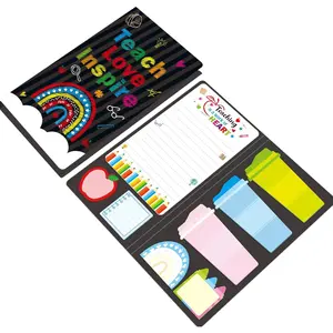 Teacher Sticky Notes Set Sticky Notepads 240 Sheets Book Notes Office School Friends Teacher Appreciation Gifts Holidays End of School Year Graduation