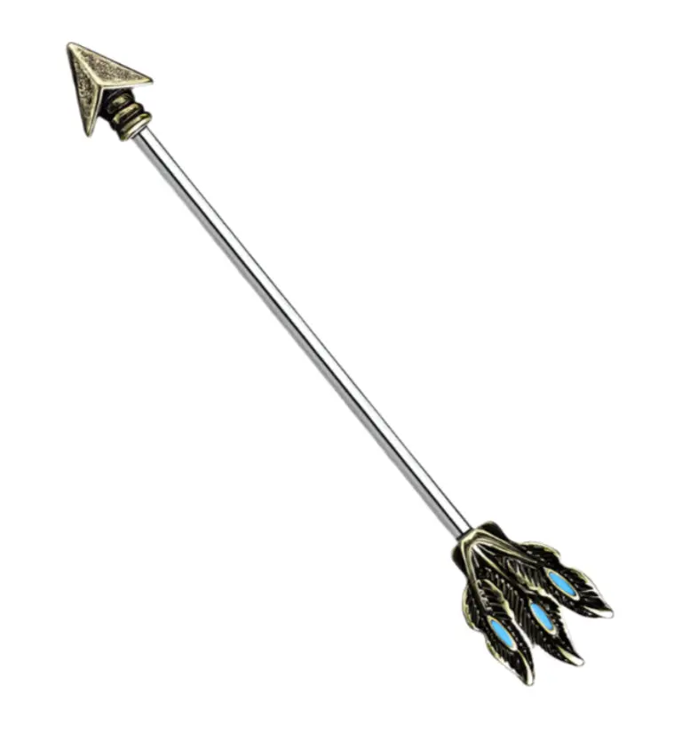 Vintage Arrow Industrial Barbell