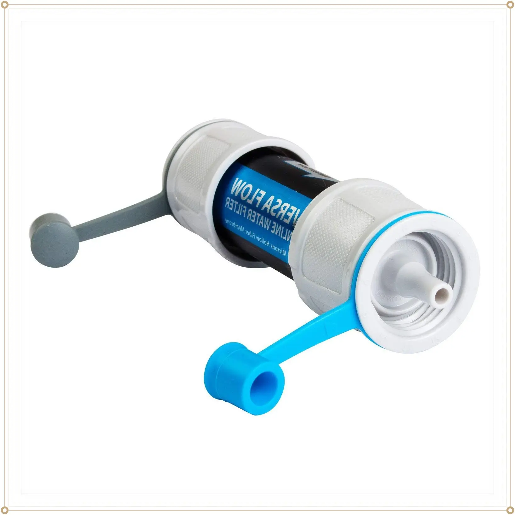 Versa Flow Light-Weight Water Filter System - Hollow Fiber Inline or Straw Filter for Survivor and Emergency FiltrationGift