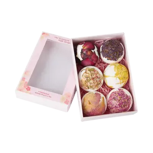 [RUBY VIBE CO] Botanical Abbey Bath Drops 6-Piece Set with Shea & Cocoa Butter Infused Bath Bombs for Luxurious Soothing Experience Body Care Floral
