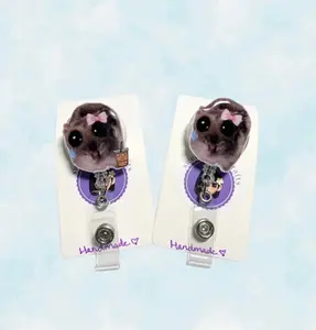 Sad Hamster Meme Badge Reel, Custom, Handmade, Nurse badge