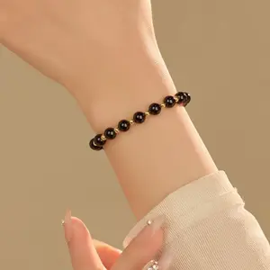 Copper Magnetic Bracelet Hematite 3500 Gauss Magnet Beads Adjustable |   Wealth Attraction Energy Protection Jewelry for Women & Men