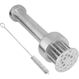 Steel Meat Tenderizer Tool with 21 Sharp Needles – Blade Tenderizer for Chicken, Beef, Steak – Heavy Duty Meat Pounder Hammer, Easy Grip Kitchen Gadget for Cooking & Chef Tools