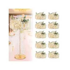 Flower Ball Arrangement Bouquet - 10 Pcs Fake Flowers Roses Balls For Centerpieces Tables - Artificial Rose Arrangements For Wedding Centerpiece Table Decorations Party Favors Room Decor Bride Decorative Fruit