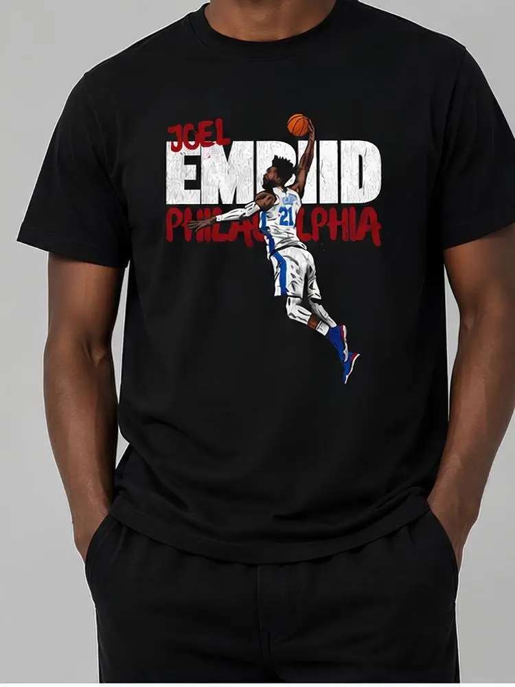 Unisex Joel Embiid Philadelphia Basketball Sport Graphic Tshirt Hoodie Sweatshirt Casual Streetstyle Aesthetic Basic Crewneck Tee