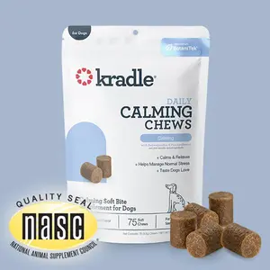 Kradle Daily Calming Chews For Dogs, Chicken Flavored | Various Sizes