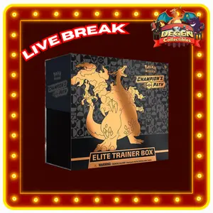 Pokemon TCG [ENG] Champion's Path - 1 Elite Trainer Box LIVE RIP AND SHIP ONLY