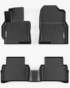 Custom Fit Floor Mats Compatible with Mazda CX-5, Floor Liners for 2013-2016 Mazda CX5, Black TPE All-Weather Car Floor Liners, Front & 2nd Row