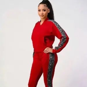 Snake print Two Piece Jogger Set Casual Fit