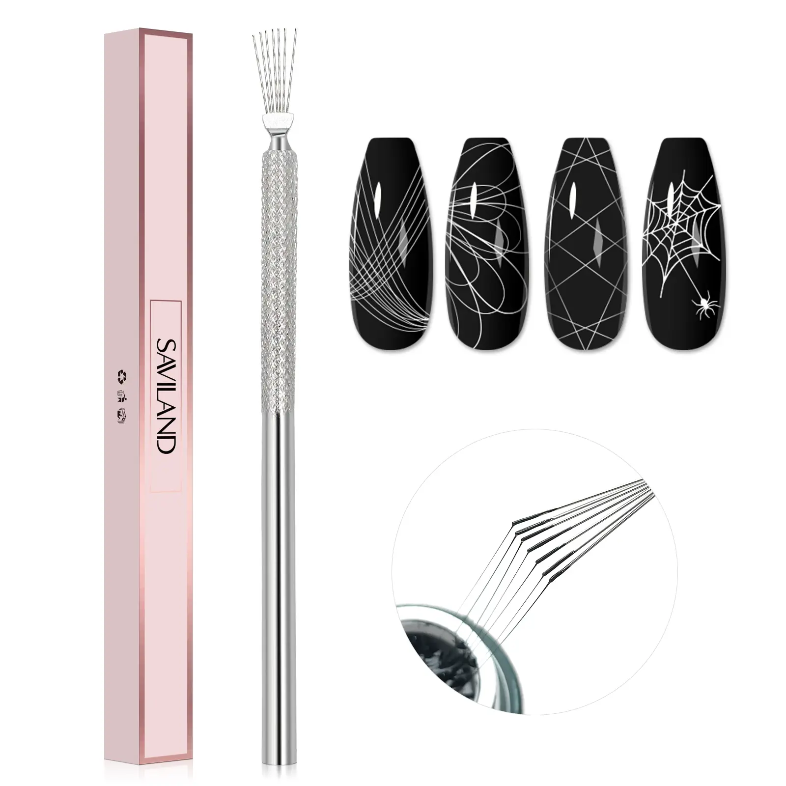 7-Pin Nail Liner Nail Art Tool