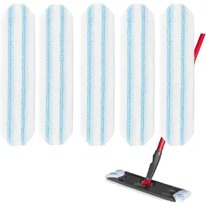 5-Pack  Mop Pads for  H2prO/ Vileda H2prO Flat Mop System | Washable  Microfiber Pads