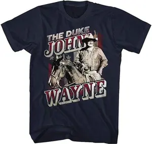 John Wayne American Legend Hollywood Actor The Duke On Horse Adult T-shirt