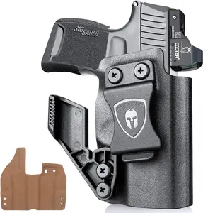 WARRIORLAND IWB Kydex w/Leather Interior Holster Optics Cut & Claw Fit Sauer P365/P365 XL/P365 SAS/P365X/P365.380 ACP. Not fit P365 Xmacro/P365 AXG Legion/P365 FUSE/P365 Xmacro TACOPS/P365 ROSE.380 ACP,Right Hand