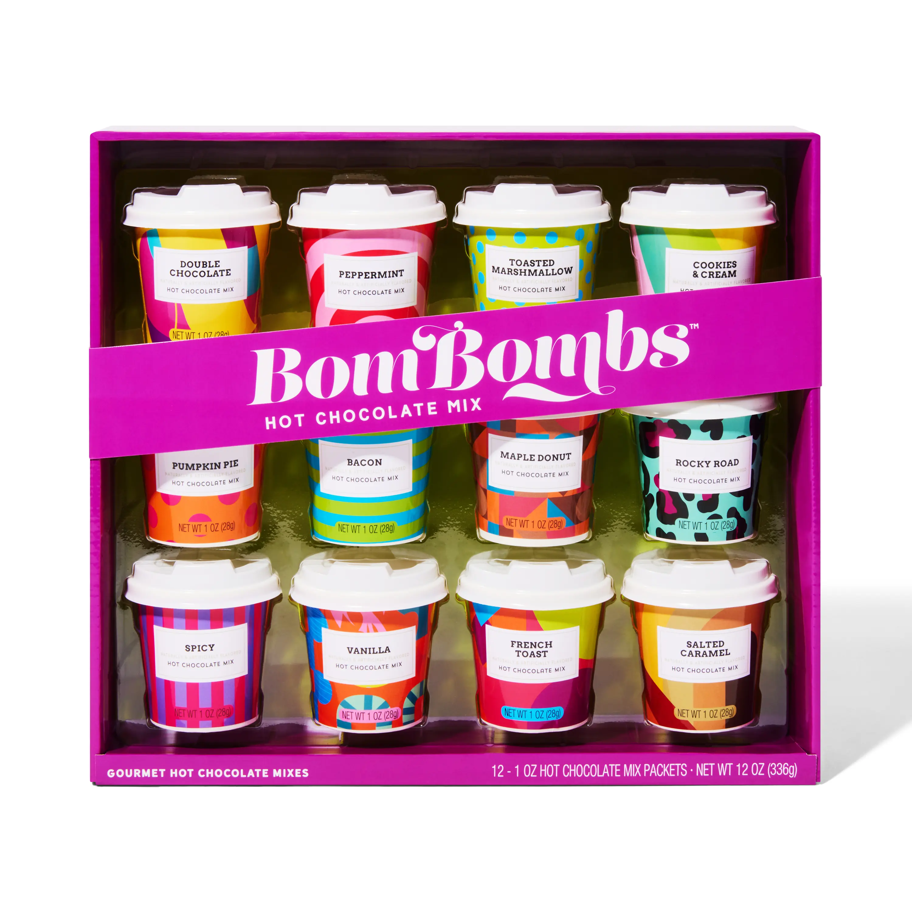BomBombs Mini Hot Chocolate Mix Gift Set of 12 BomBombs Mini Hot Chocolate Mix Gift Set of 12