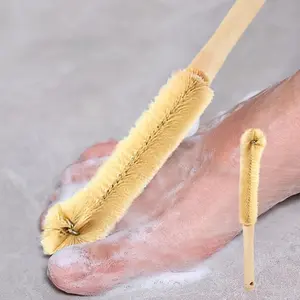 Long Handle Foot Toe Cleaning Brush, 1/2 Counts Reusable Foot Scrubber, Foot Massage Brush with Hanging Hole Design, Bathing Accessories for Home Bathroom, Personal