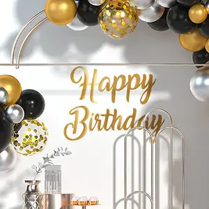2 Birthday Wall Stickers, Self-Adhesive PVC Party Decorations, Ideal for Birthdays and Gatherings, No Damage to Walls