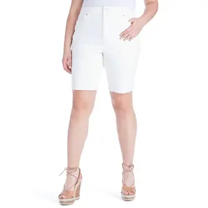 Adored Slim Bermuda in White - Product described but no additional features or specifications provided