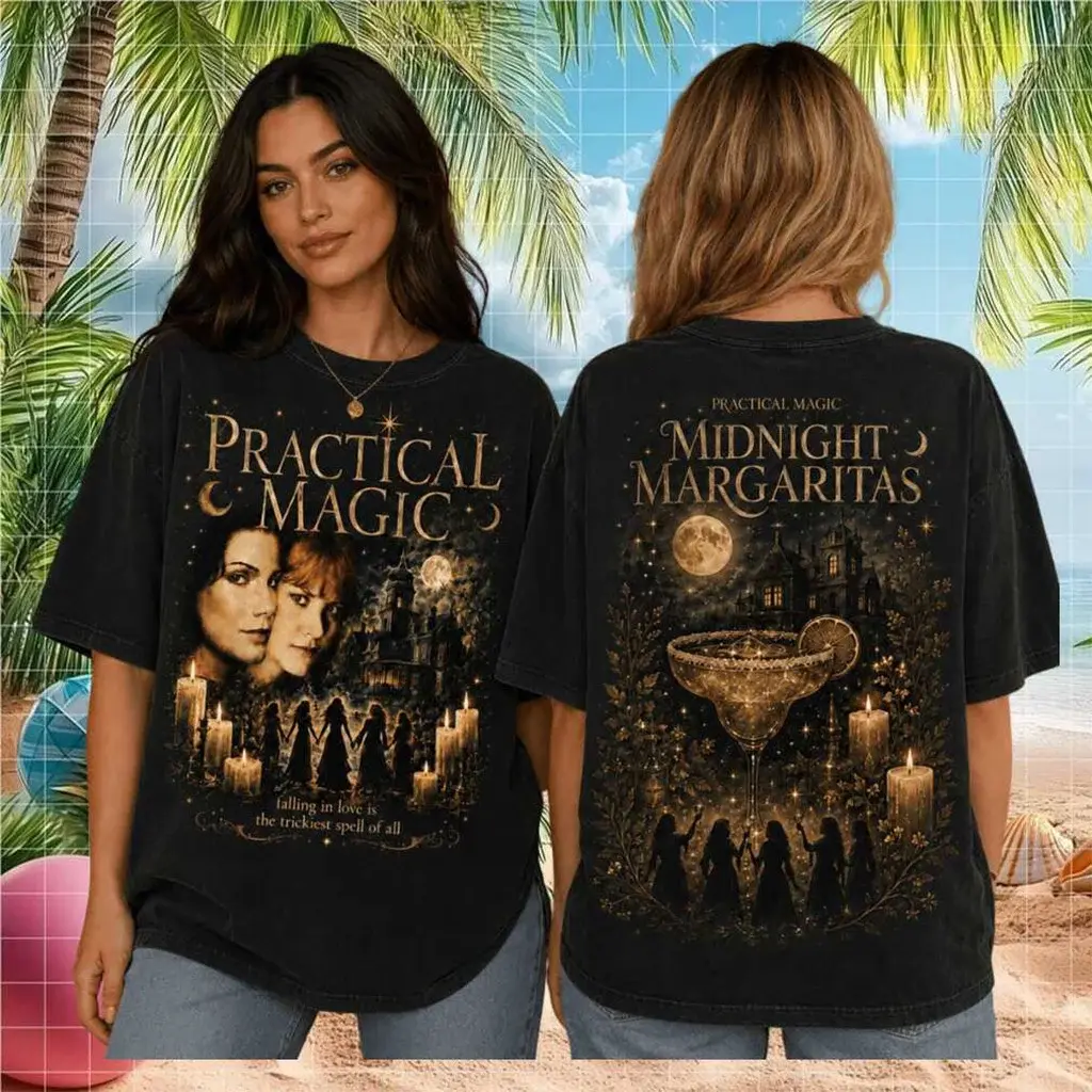 Practical Magic Midnight Margaritas 1998 Wash T-Shirt Practical Magic Merch Movie Fan Gifts HG