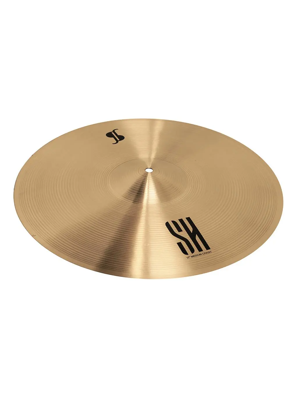 212 MAIN 11130 17 in. SH Medium Crash Percussion Drum Cymbal - B20 Bronze (80% Copper) Metal Cymbals, Affordable for Schools, Bronze Finish