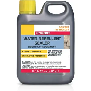 HYDROREP - Water Repellent Sealer for Concrete and Unpolished  Stone - 1 Liter