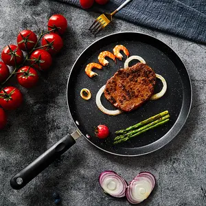 Universal non-stick frying pan for home use, aluminum baking pan, new commercial model, cross-border pancake pan, wholesale