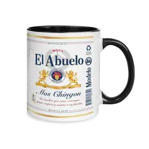 El Abuelo Mas Chingon Coffee Mug,Best Hispanic Grandfather Gift,11oz  Funny Ceramic Cup for Abuelo Birthday & Father's Day,Cool Grandpa Gift