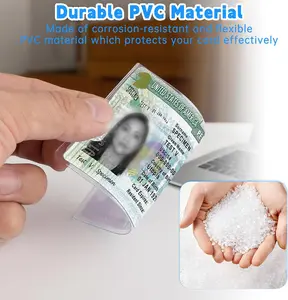 10 Pack New Medicare Card Protector Sleeves – Waterproof, Dustproof, Scratch-Resistant – Plastic Card Holder for Wallet, 31 Mil Clear PVC Card Sleeves, Fits Credit Cards, Business Cards, Social Security Cards, ID Cards